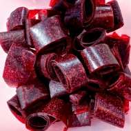 Home made Raspberry fruit leather